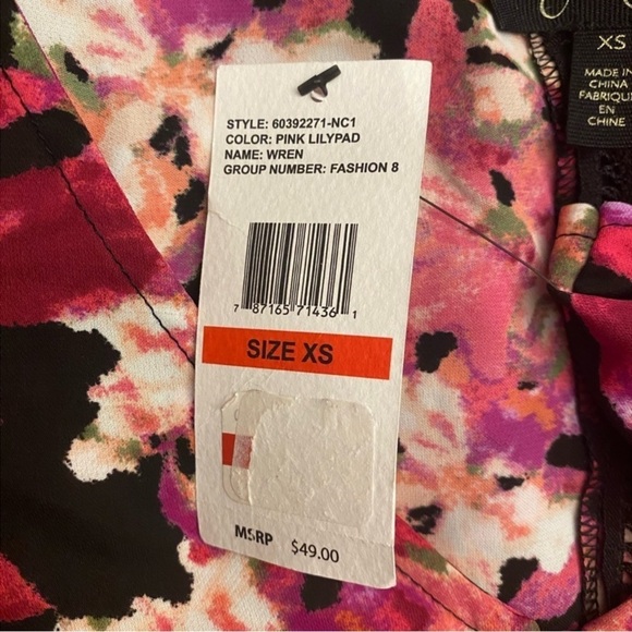 Jessica Simpson Wren Trapeze Floral Tank Top NWT Size XS - Picture 5 of 7